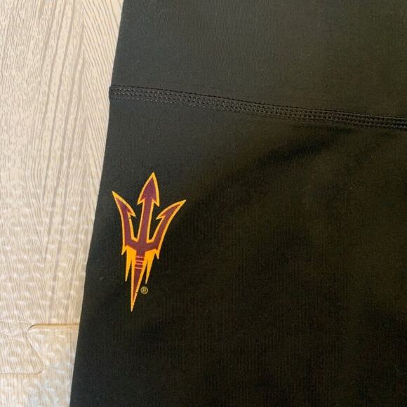 Adidas Legging Womens M Medium Climalite Arizona State Sun Devils Fitted Crop - Picture 3 of 14